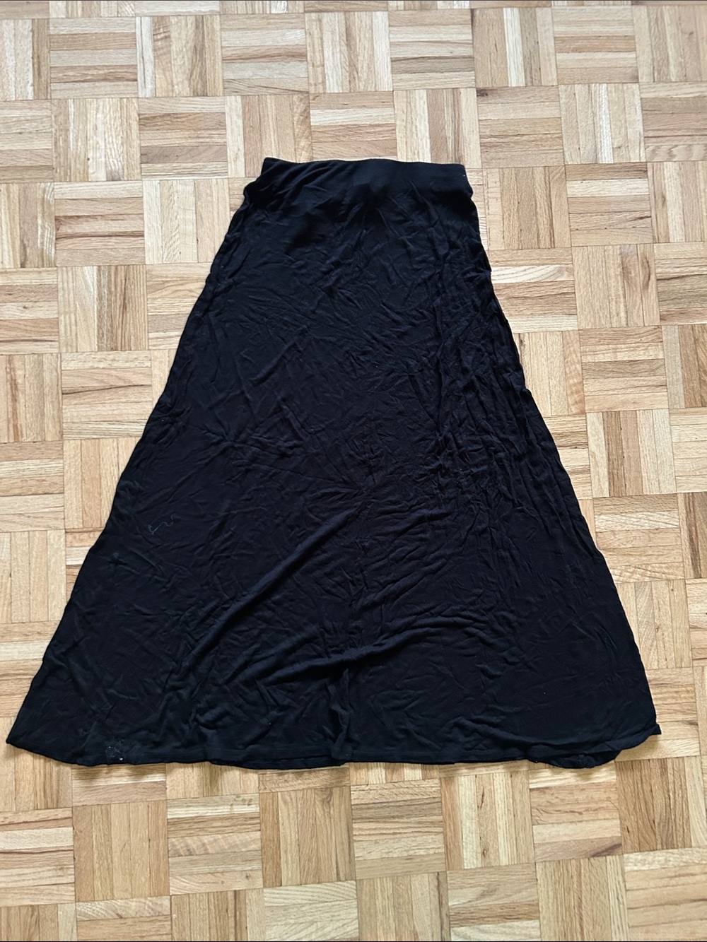 H&M Black Maxi Skirt A-Line Flow